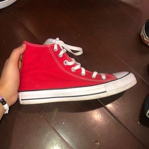 Red Hightop Converse